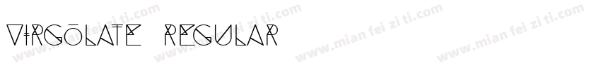 Virgolate Regular字体转换